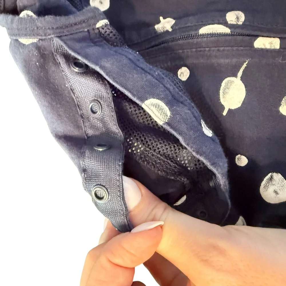 Happiest Baby Sleepsack Medium‎ Navy Blue with White Satellites